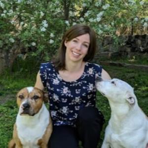 Dr. Kelly Collins at her practice of in home pet euthanasia in Sandpoint, ID.