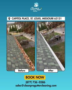 St. Louis Before & After Gutter Cleaning