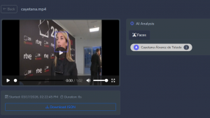  Face Detection & Recognition   Identifies and tracks known individuals using a configurable Known Persons library