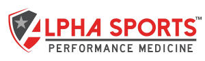 Alpha Sports Performance Medicine logo — sports medicine and injury recovery clinic serving athletes in College Station, Texas