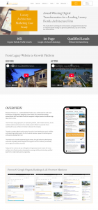 Daytona Beach marketing agency award-winning Florida luxury architecture marketing campaign results