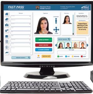 Allows Visitors to Enroll their information into the Visitor System