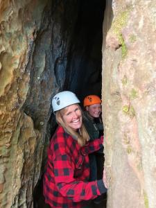 A light eco or forest bathing hike, a slightly adventurous rock challenge or high flying rappelling and climbing tours and even a Big Foot-themed escape room are available with High Rock Adventures.