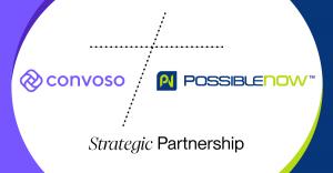 Convoso + PossibleNOW logos showing new strategic partnership