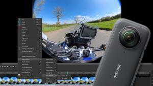 Applying VSDC 360 to 2D effect transforming fisheye or dual‑fisheye footage to standard 2D video