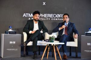 The launch event was marked by insightful conversations with M3M India President Robin Mangla and Atmosphere Living Managing Director Sandeep Ahuja, sharing a common vision for future-ready destinations defined by service, flexibility, elevated experience