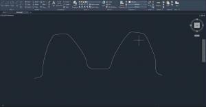 A CAD file showing the outlines of a part reverse engineered with VisionGauge®