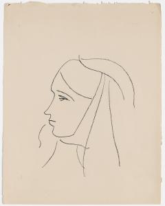 A drawing proof of head of Nun by artist Henri Matisse.