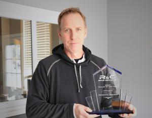 Jeff Gould, owner of Meredith Motors, celebrating Dealer of the Year