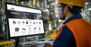 The new am-ind website in use in an industrial facility