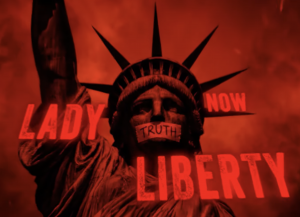 Lady Liberty's Mouth Taped Shut