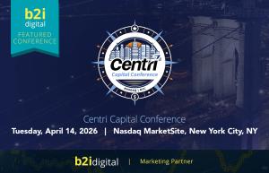 Building on a successful inaugural year that drew hundreds of attendees, curated one-on-one meetings, and a packed room of investors, the Centri Capital Conference returns as a premier one-day event at the iconic Nasdaq MarketSite.