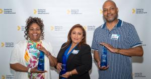 The 2026 California Caregiver of the Year Awards recipients: Deidra Gossett, Maria Elizabeth Salas de Lemus, and Quaniko Franklin.