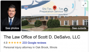 Oak Brook Injury Lawyer Scott DeSalvo Gets Industry Leading Marks for Client Satisfaction