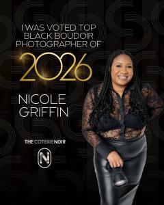 Nicole Griffin awarded Top Black Boudoir Photographer of 2026 for her work in body positivity and client transformation