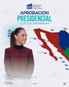 Aprobación de Claudia Sheinbaum en Marzo de 2026 de acuerdo a SRC