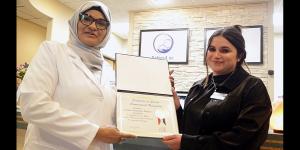 During the ceremony, a representative of Jake Ellzey, Congressman 6th Congressional District, presented a commemorative plaque to Dr. Shabana Parvez in recognition of the new venture