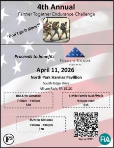 Folds of Honor Western PA 4th Annual Farther Together Endurance Challenge