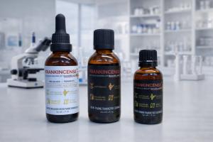 Frankincense essential oil + boswellic acid