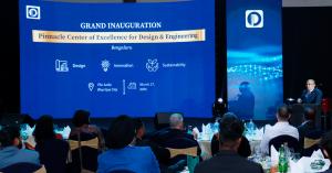 Mr. Bimal Patwari, CEO & Co-founder, Pinnacle Infotech, delivering the opening address at the inaugural reception of the Pinnacle Center of Excellence for Design & Engineering, Bengaluru