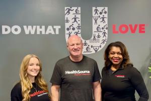 Pictured from left to right Sydney Paulson, Care Coordinator, Mitchell Glick, Clinic Manager and Dr. Angela R. Walker, Doctor of Chiropractic