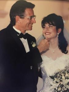 Founder Erica Bazerkanian with her father, Jeffrey Stone