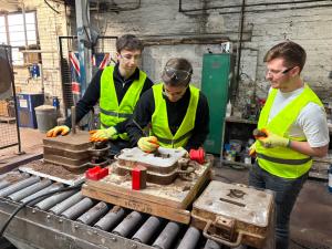 Blackwood Engineering team members take part in specialist foundry training delivered by Boro Foundry