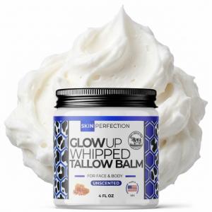 Locally Crafted Whipped Tallow Balm with 2 Ingredients