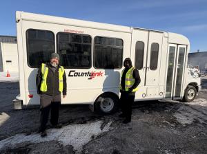 Photo of WeDriveU paratransit team members supporting Greater Peoria Mass Transit District's CityLift/CountyLink services