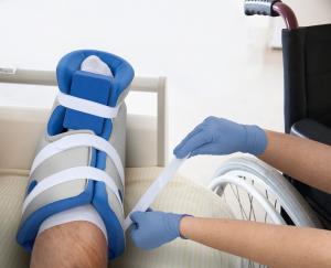 Body Armor® Heel Reliever pictured in a hospital setting