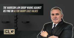 Brett J. Harrison, a Long Island personal injury lawyer, and press release title: The Harrison Law Group Warns Against Relying on AI for Injury Case Values.