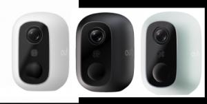 eufyCam C35 outdoor security camera in white, black and green color options