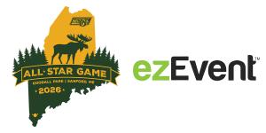 New England Collegiate Baseball League 2026 All-Star Game logo and ezEvent logo