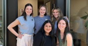 Staff members supporting local events at Suttons Bay clinic