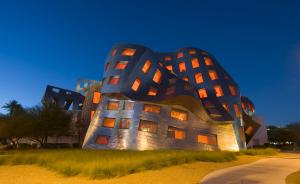 Premium black-tie event hall interior with sophisticated lighting for The Satos Awards 2026, Bitcoin Awards ceremony in Las Vegas