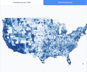 Total financial loss car theft
