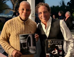 Brian Sebastian and Jonathan Baker at Jonathan Baker's Annual Oscar Viewing Event, Baker Manor, Beverly Hills Photo Credit: Movie Reviews and More