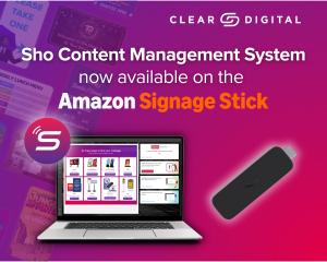 Sho Content Management System now available on the Amazon Signage Stick