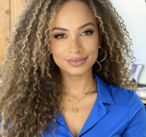 Curly haired mixed woman who owns Sell My House Fast TN LLC