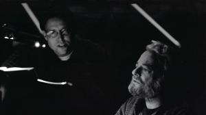 Los Angeles Master Chorale Artistic Director Grant Gershon works with Stephen Sondheim on one of several projects.