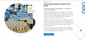 Welcome to Shandong Jasmine Packaging — Your Partner in Custom Glass Packaging