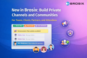 Brosix new features for private channels