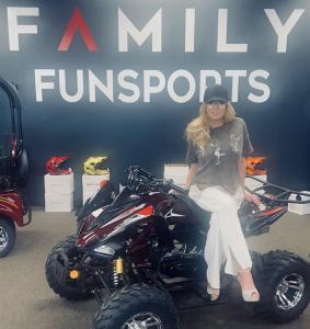 Katrina Pohl at Family Funsports powersports dealership in Greenwood Indiana