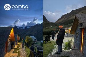 Tourists visiting the Incachiriasqa Salkantay & Inca Trail