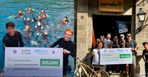 Livingseas Asia (left) and Bambike Ecotours (right) join the Sustainable Tourism Impact Fund in the latest round of investments.