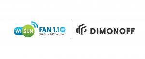 Wi-SUN Alliance and Dimonoff logos representing partnership in smart city interoperability