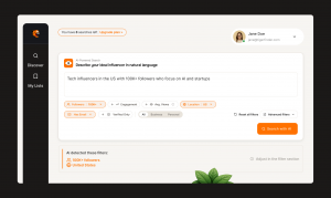 Toger Finder interface