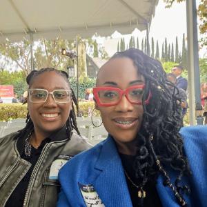 Kim Nelson-Wright and Taylor Chaney, Black mother-daughter co-founders of PreFlight AI™, attending the Los Angeles Mayor & LA Area Chamber of Commerce Women in Leadership event
