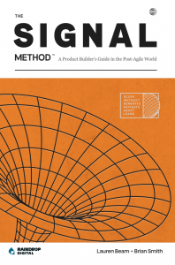 Book cover of The SIGNAL Method by Lauren Beam and Brian Smith, featuring the six components Scope Instruct Generate Navigate Adapt Learn, published by Raindrop Digital.