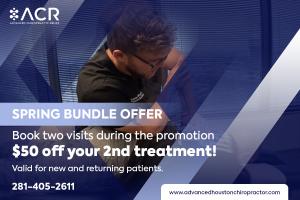 Spring Bundle Offer - Book 2 Visits during the promotion - $50 off your 2nd treatment